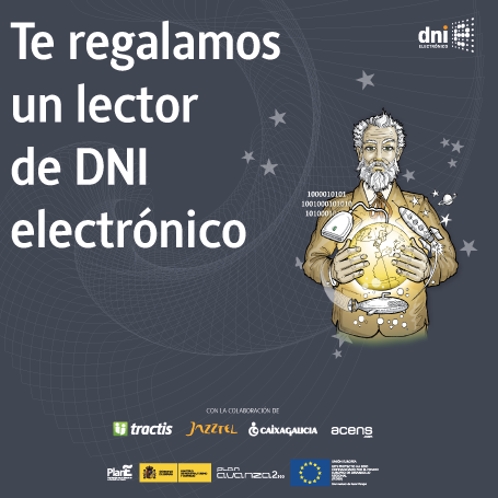 Cartel Te regalamos un lector de DNIe