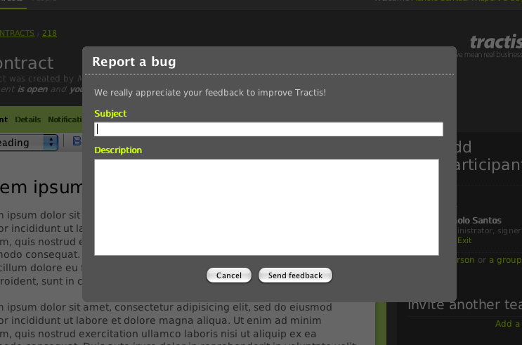 Report a bug